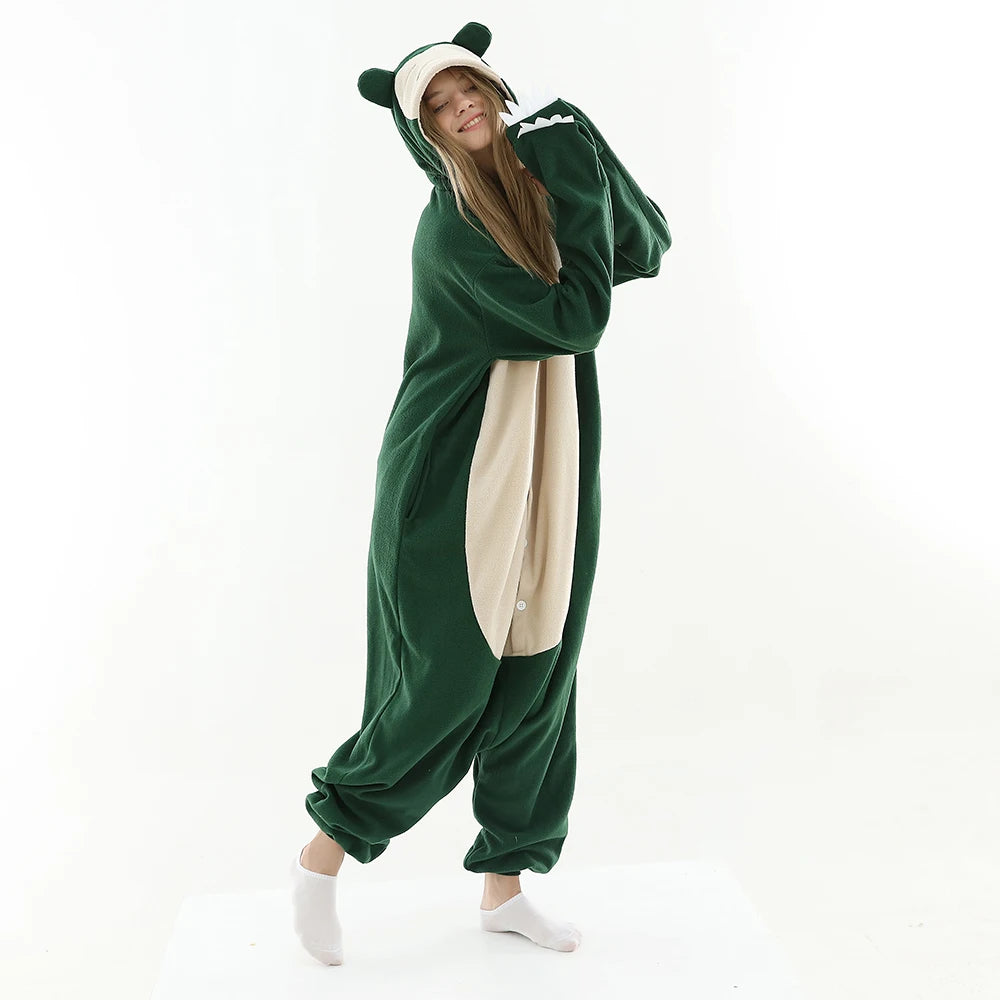 Snorlax Pokémon Pajama Onesie – Cozy Full-Body Sleepwear for Adults & Kids