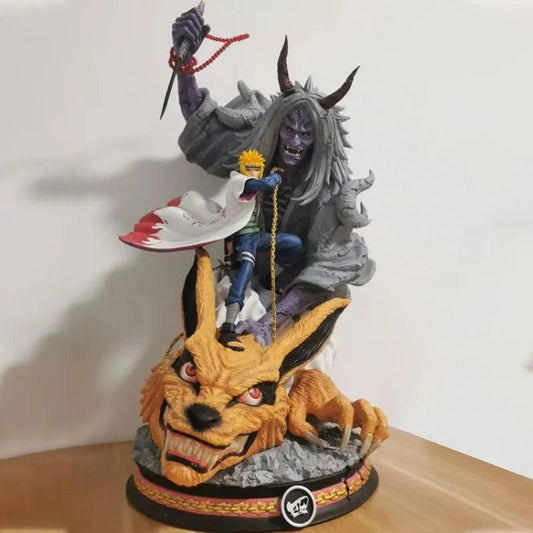 Naruto Action Figure Namikaze Minato Figurine Naruto Statue Yondaime Hokage Anime Pvc Model Doll Toys Christmas Gift 29cm