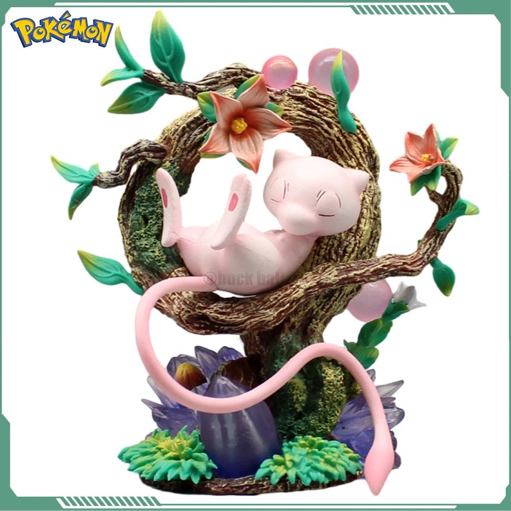 Pokemon Sleep Mew 15cm Anime Figure Gk Action Figurine Pvc Statue Model Doll room Collection Decoration Toys For Childrens Gifts