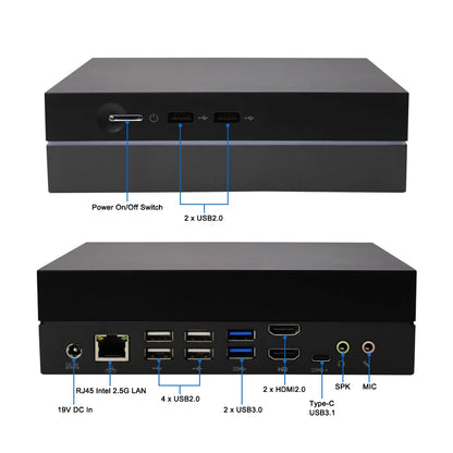 Yohirs Powerful Gaming Mini PC I9 12900H I7 12700H NVIDIA GTX1060 4G Thunderbolt4 Micro Desktop Computer Windows11 NUC 5G WIFI