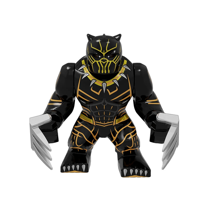 New Marvel 3D superhero characters large model building blocks assembly toys children's birthday gifts boys girl