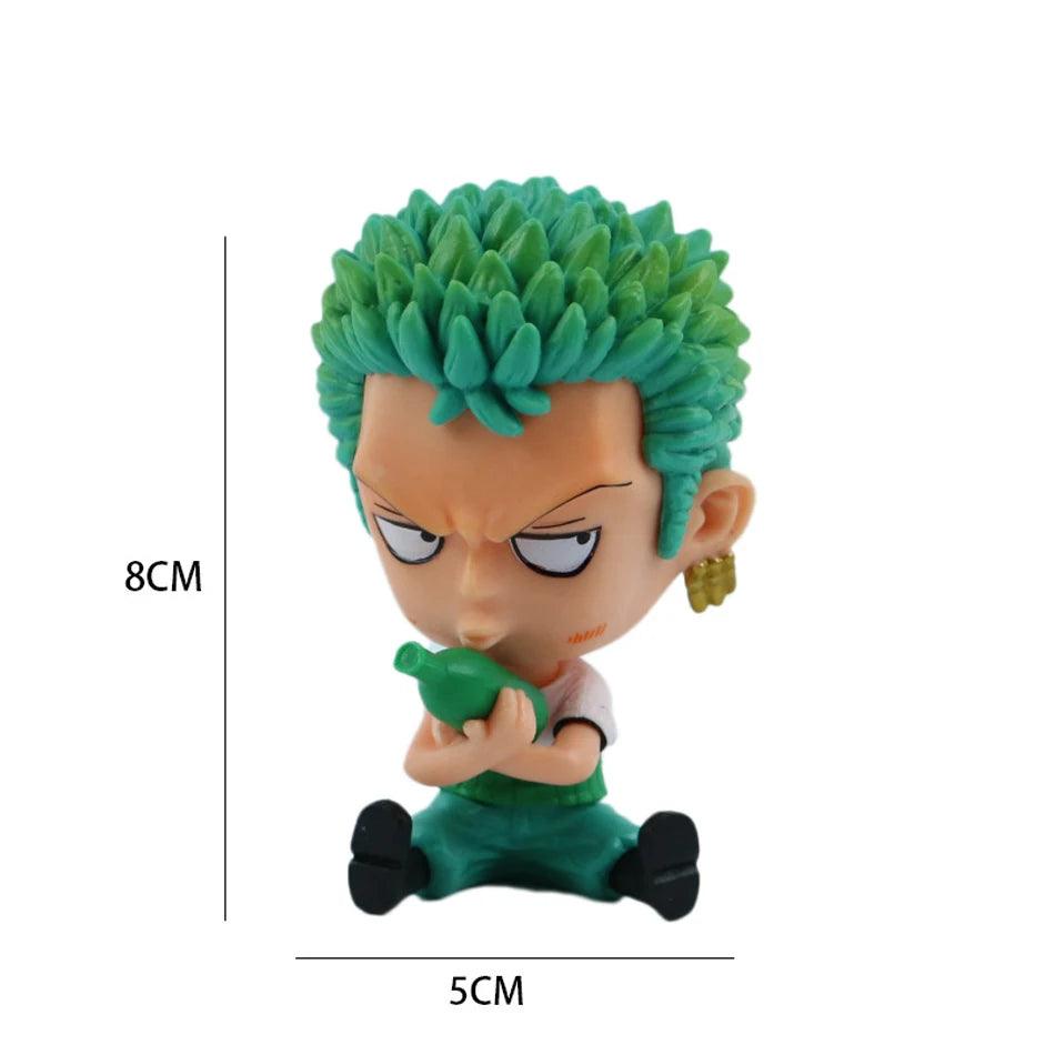 One Piece Luffy Anime Figure Zoro Sanji Robin Nami Brook Decor Figures Ace Collectible Decor PVC Model Toy Kids Christmas Gift