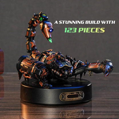 Robotime Rokr 3D Metal Puzzle Emperor Scorpion with LED Light of Industrial-style Building Block gift for Kids