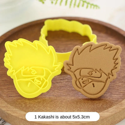 Naruto Cookie Cutter Set | 3D Anime Biscuit & Sandwich Molds for Fun Baking