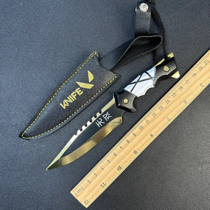 17cm Valorant Championships 2021 Karambit Rotatable All Metal Game Melee Weapon Traning Knife Claw Cosplay Prop Toys Home Decor