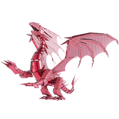 Piececool 3D Metal Puzzles Dragon Series DIY Model Building Kits Brain Teaser Jigsaw Set Great Birthday Christmas Gifts 5 colors