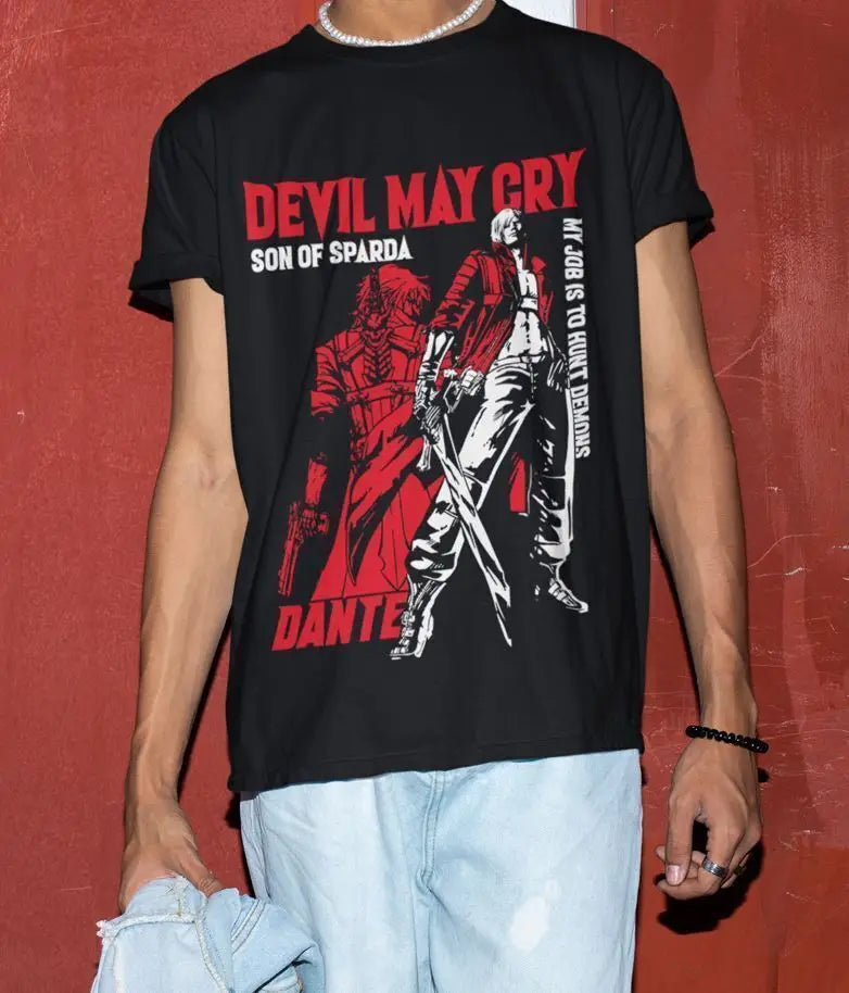 Devil May Cry Dante T-Shirt | Anime Gaming Tee Unisex All Sizes
