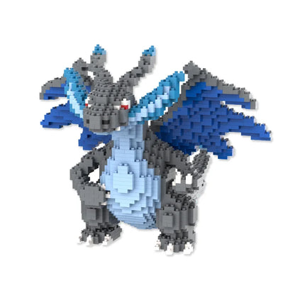 Pokemon Gengar Micro Building Blocks Piplup Mega Rayquaza Mega Charizard Assembled Mini Bricks Toys For Kid Christmas Gift