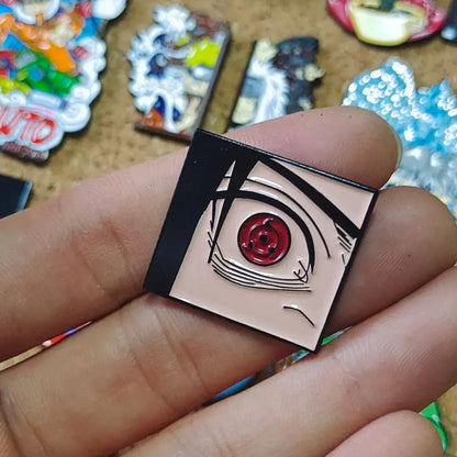 Uzumaki Akatsuki Red Cloud Enamel Pin Naruto Anime Brooch Lapel Badges for Backpacks Brooches Fashion Jewelry Accessories Gifts