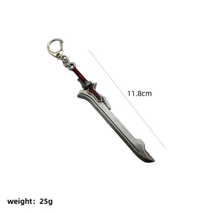 Devil Dante Sword Rebellion Awakening Keychain Game Keychains Cosplay weapon keyring Metal Pendant Gift
