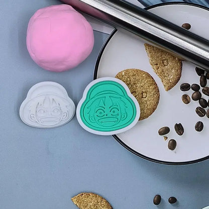 One Piece Cookie Cutter Set | Luffy & Zoro Biscuit Moulds for Fun Baking
