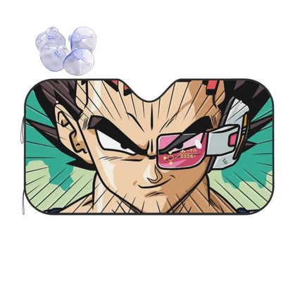 Dragon Ball Vegeta Eyes Fashion Windshield Sunshade 76x140cm Foils Sun Visor UV Protector