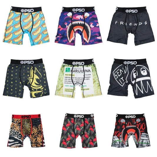 Men’s Sexy Printed Boxer Briefs – Breathable, Stylish & Comfortable Fit