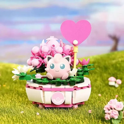 Pokemon Cartoon Pikachu Building Blocks Bulbasaur Toy Children's Assembled Model Pet Elf Kid Children Gift Compatible With Lego