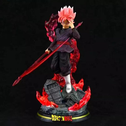 Zamasu & Black Goku Action Figure - Dragon Ball Z PVC Model with Light Base