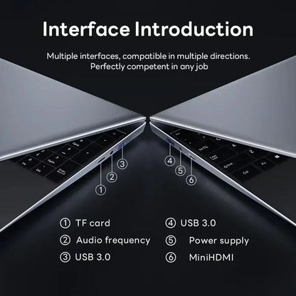 2025 laptop 15.6 Inch Laptop Windows 11 Intel Core i7 8500Y 16GB RAM 1TB SSD Fingerprint Unlock Study Office Pc Laptops