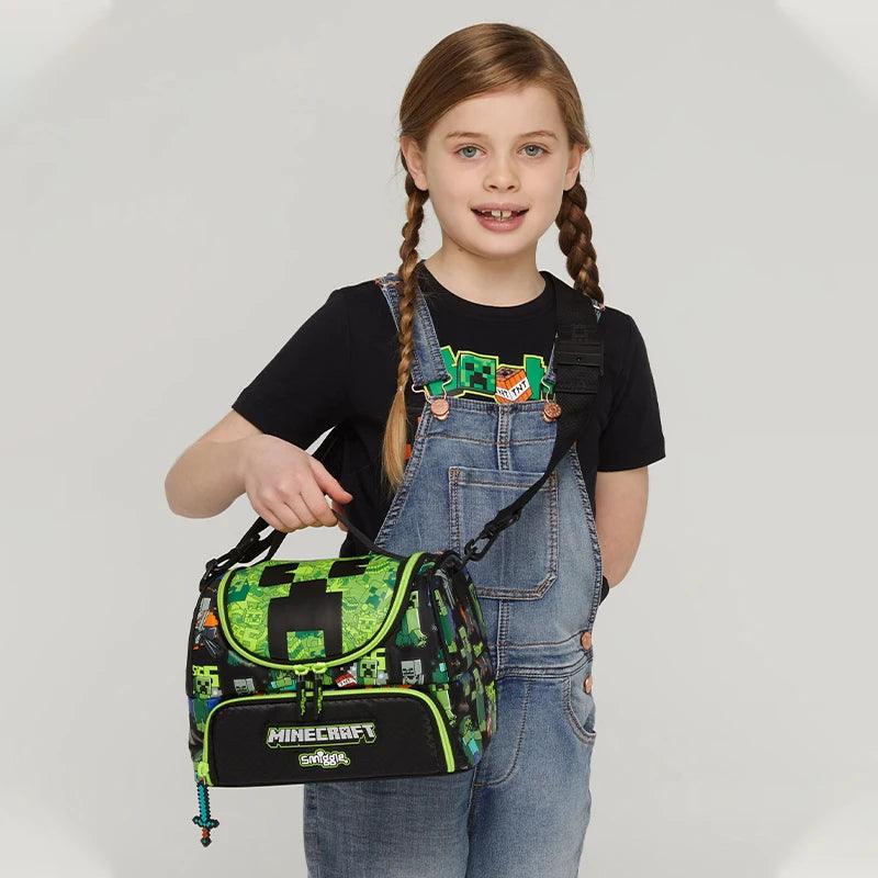 Ultimate Minecraft Fan Gear! Genuine Smiggle School Set - Backpack, Lunch Bag, Lunch Box, Water Bottle & More