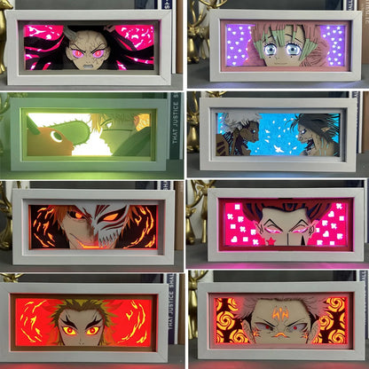 Anime LED Night Light – Demon Slayer, Chainsaw Man & Berserk Lamp