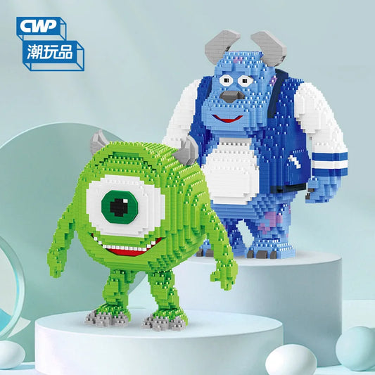 Monster University Micro Building Blocks James Mike Model Anime Diamond Mini Brick Figure Toy For Christmas Gift