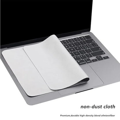 for MacBook Pro 13/15/16 Inch Microfiber Dustproof Laptop Screen Cleaning Cloth Protective Notebook Palm Keyboard Blanket Cover
