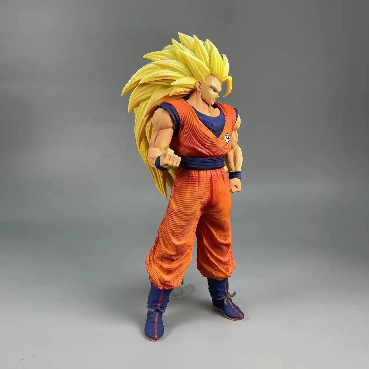 Dragon Ball Z Son Goku SSJ3 Figure Super Saiyan 3 Goku Action Figures 30CM PVC Statue Collection Model Toys for Children Gifts