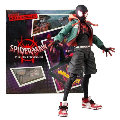 Swing into Action! Miles Morales Action Figure - 13cm, Highly Detailed, "Into the Spider-Verse" Inspired