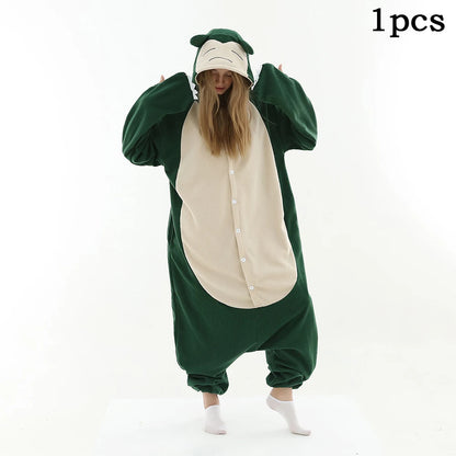 Snorlax Pokémon Pajama Onesie – Cozy Full-Body Sleepwear for Adults & Kids