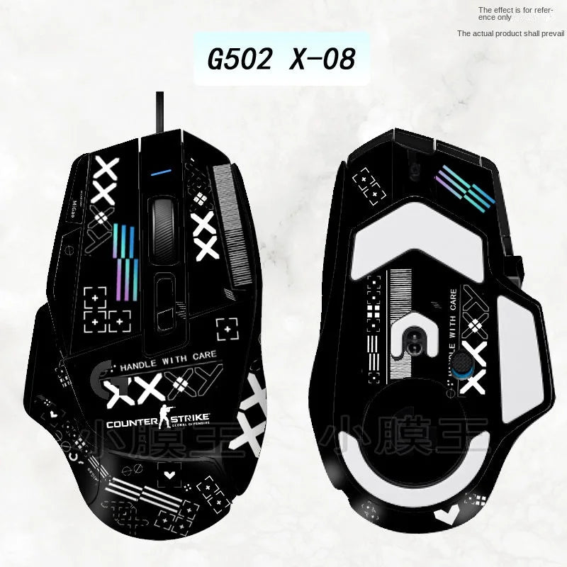 Compatible G502 X PLUS wireless/wired mouse special sticker matte protection custom all-inclusive film replacement accessories