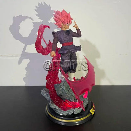 Zamasu & Black Goku Action Figure - Dragon Ball Z PVC Model with Light Base