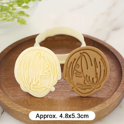 One Piece Luffy Zoro Biscuit Mould Cookies Cutters Cartoon Pressable Confectionery Stamp Kitchen Baking Pastry Tools Bakeware