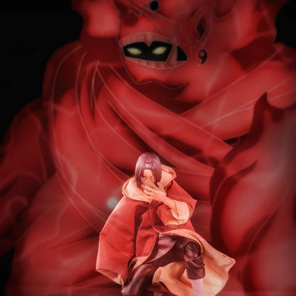 Naruto Anime Shf Uchiha Itachi Rebirth Handmade Clothes Built In Iron Wire for Styling Suitable for 1/12 Movable Humanoid Toys