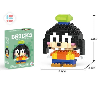 Disney LiLo Stitch Toys Building Blocks Pokeman Pikechu lega Anime Cartoon Character Model Building Blocks Toy for children Gift