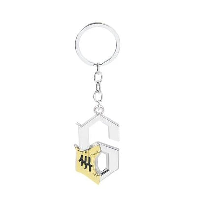 Bleach Anime Keychain – Kurosaki Ichigo & Hitsugaya Katana Keyring