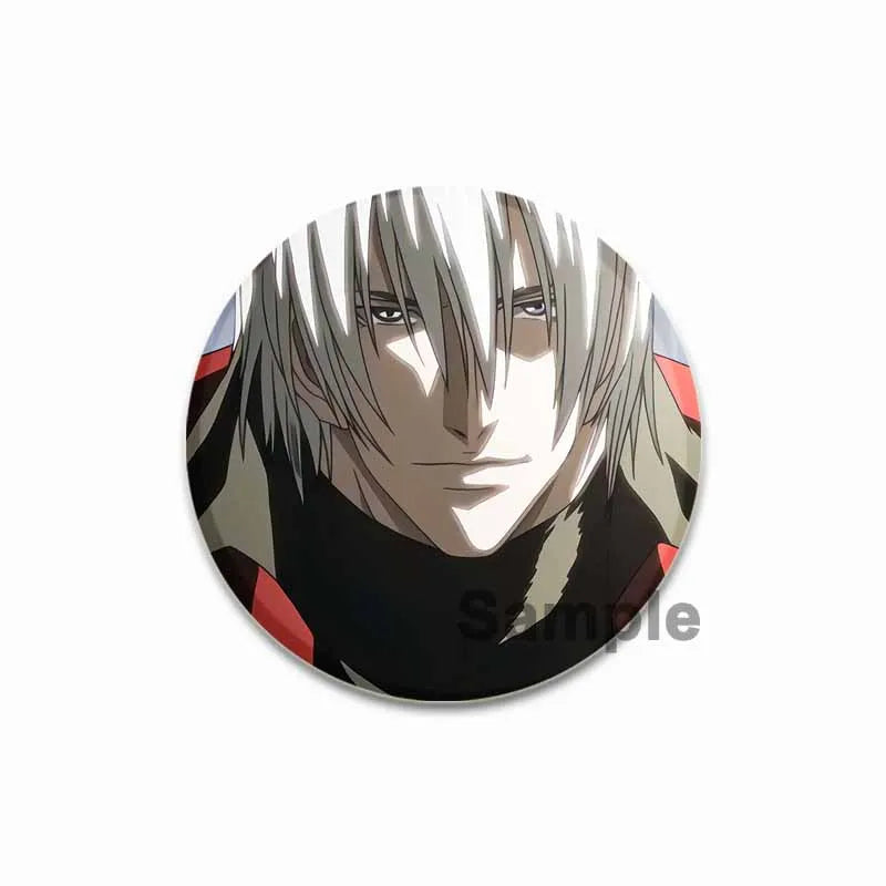 Dante Cartoon Cosplay Badge Game Anime Devil May Cry Brooch HD Print Handmade Pins for Backpack Accessories Clothes Decoration
