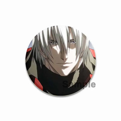 Dante Cartoon Cosplay Badge Game Anime Devil May Cry Brooch HD Print Handmade Pins for Backpack Accessories Clothes Decoration