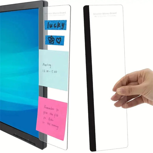 Monitor Memo Board Clip - Streamline Workspace, Enhance Decor with Durable Note Holder for Home & Office