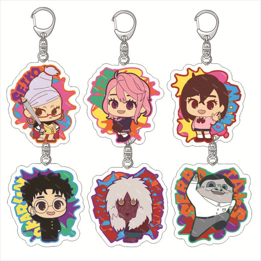 Dandadan Ayase Momo & Takakura Ken Keychain - Anime Acrylic Pendant for Fans