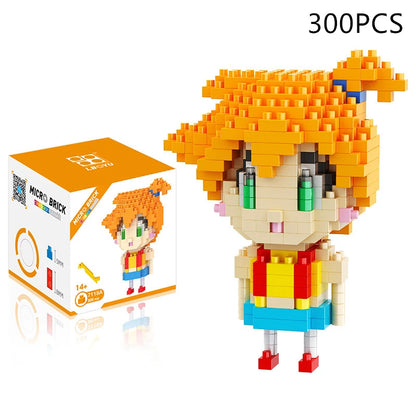 Blocks Small Cartoon Mini Building Block Pikachu Charizard Eevee Mewtwo Anime Assemble Action Pokemon  Model Dolls Toys