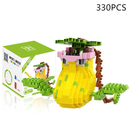 Blocks Small Cartoon Mini Building Block Pikachu Charizard Eevee Mewtwo Anime Assemble Action Pokemon  Model Dolls Toys