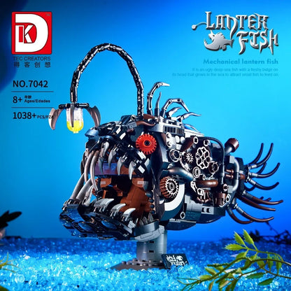 DK7042 Mechanical lantern Fish Model 	DK7041Technical Series Mechanical Centipede Building Blocks Brick Model for Kids Gift