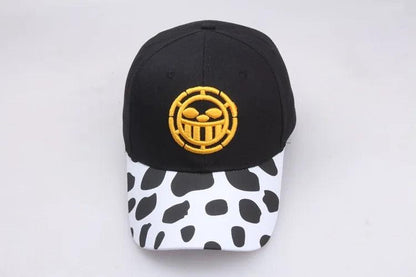 Surgeon of Style! One Piece Trafalgar Law Baseball Cap - Iconic White Spotted Design, Perfect for Cosplay & Everyday