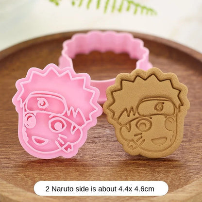 Naruto Cookie Cutter Set | 3D Anime Biscuit & Sandwich Molds for Fun Baking