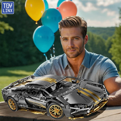 ToylinX 1:14 Supercar Building Block Toy Optional Power Group 14+ Technology Design Christmas Gift for Adults and Kids With Box