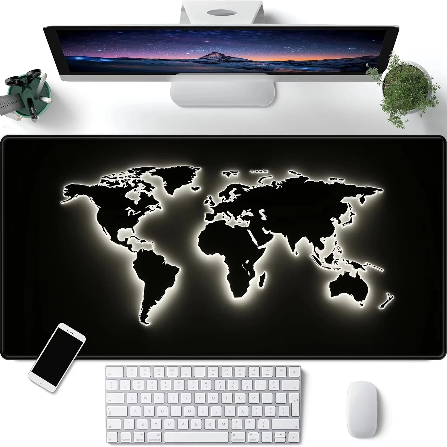 World Map Mouse Pad Large Gaming Mouse pad 900x400 rubber desk mat Non-slip PC laptop Gamer desk accessories table pad carpet