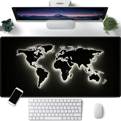 World Map Mouse Pad Large Gaming Mouse pad 900x400 rubber desk mat Non-slip PC laptop Gamer desk accessories table pad carpet