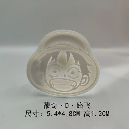 One Piece Cookie Cutter Set | Luffy & Zoro Biscuit Moulds for Fun Baking