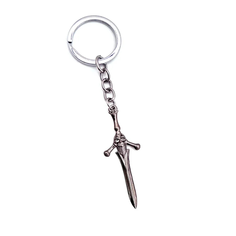 DMC Devil Dante Sword Rebellion Awakening Keychain Game Peripherals May Nero Red Queen Revolver Ebony & White Ivory Cry Keychain