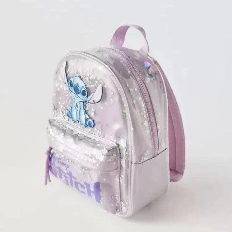 Disney's New Stitched Cartoon Sequined Back Fashionable and Versatile Trendy Kindergarten School Bag for Boys and Girls