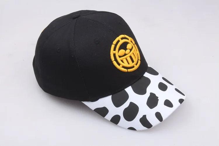 Surgeon of Style! One Piece Trafalgar Law Baseball Cap - Iconic White Spotted Design, Perfect for Cosplay & Everyday