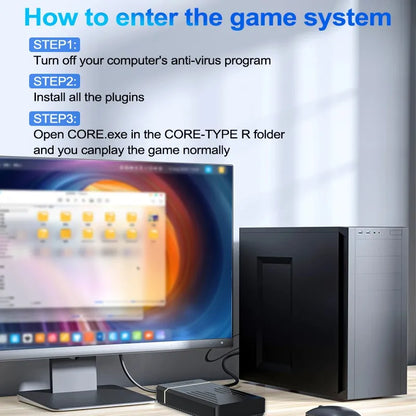 PEAPRIT 12TB Gaming HDD with Hyperspin Launchbox Retrobat Playnite 10K+ Retro Video Games Console for PS3/PS2/PS/Wii/WIIU/SWITCH